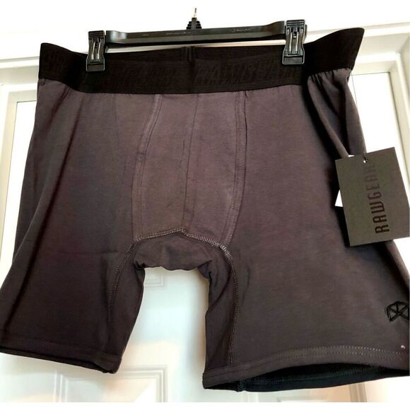 RAWGEAR - NWT - M Sz XL Grey Boxer Brief w/Black Elastic Waistband. Super Soft! - Picture 5 of 12